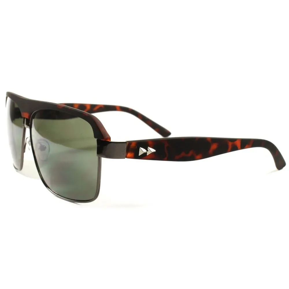 Hot Designer Fashion Tortoise Vintage Mens Womens Retro Square Sunglasses